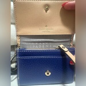 blue kate spade wallet